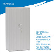 Iceberg Platinum / 36" W x 22" D x 72" H / 1 Storage Cabinets