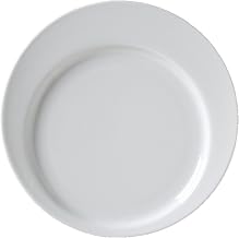 AV-MP Ventana Moon Plate, 10-1/4", Porcelain White (Pack of 12)