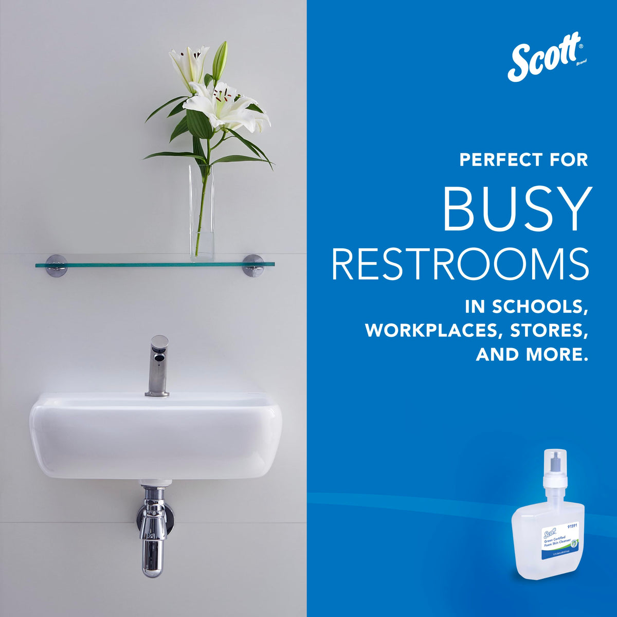 Scott Professional Clear / Automatic / Foam 1.2 L. (Qty. 2) Hand Wash