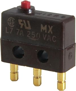 Honeywell 1SX1-H58 - Miniature Snap Action Switch, SPDT Contact Form, 250VAC Voltage Rating, 7A Current Rating