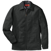 Men's Perma-Lined Panel Jacket by Red Kap – 3X-Large, Polyester Cotton Blend, Black, Model JT50BK RG 3XL