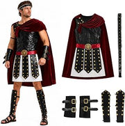 Men Roman Soldier Costume Spartan Gladiator Halloween Costumes