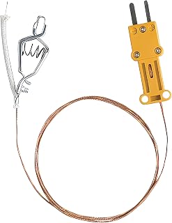 Fieldpiece ATAF1 High Temperature Type-K Thermocouple with Alligator Clip