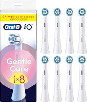 Oral-B iO Gentle Care Series, Genuine Replacement Round Brushes, Suitable for Sensitive Gums, 8