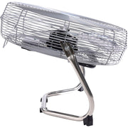 18" Diameter Industrial Floor Fan with Pivoting Head by Global Industrial – 21"L x 20.25"W x 7.5"H, Aluminum, Black/Gray/Silver, Model 258324
