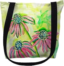 Betsy Drake TY195S 13 x 13 in. Cone Flowers Small Tote Bag