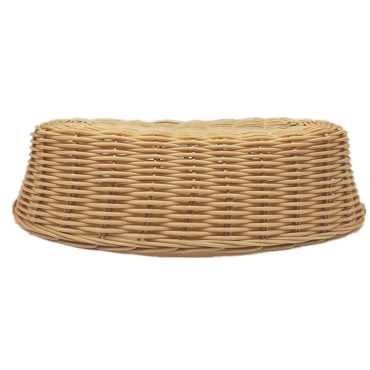 Cezoowyex Plastic Bread Basket, Oval Wicker Style, 16 Pack
