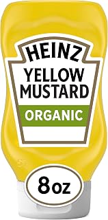 HEINZ Organic Yellow Mustard, 8 oz Bottle