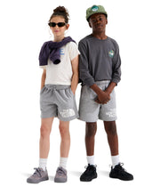 Kids Evolution Half Dome 5" Shorts (Little Kid/Big Kid) by The North Face – Cotton Blend, Tnf Pale Grey Heather, Model NF0A8FA3CQO