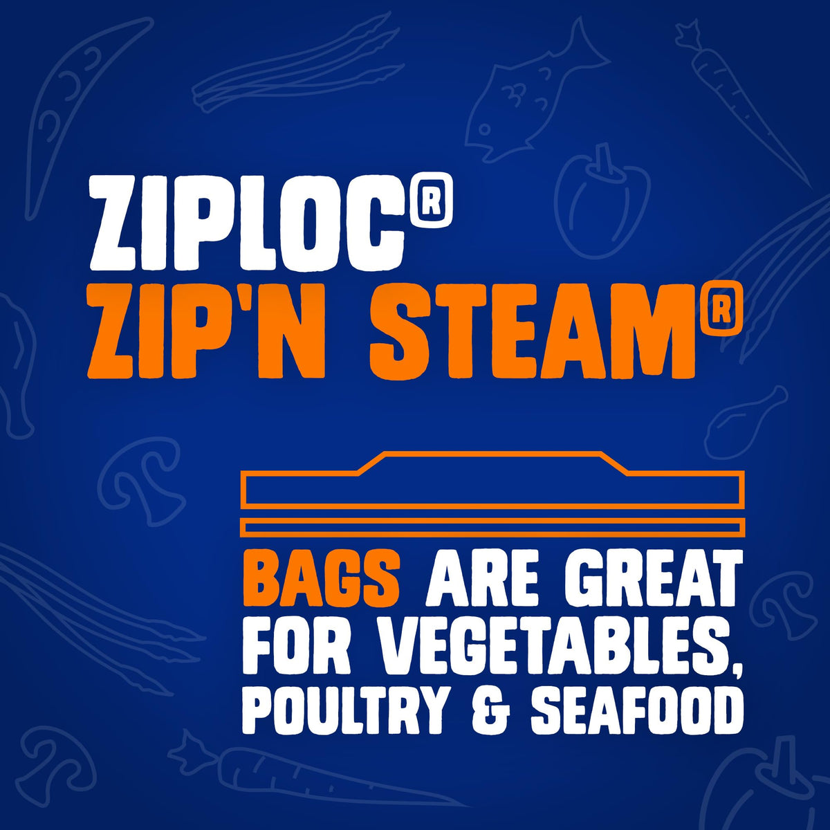 Zip 'n Steam Food Storage Cartons for Meal Prep by Ziploc – 9 inches x 2.3 inches x 2.9 inches (Pack of 12), Plastic, Pack of 12, Model 387799