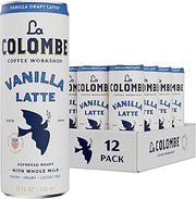 La Colombe Coffee, Vanilla Draft Latte, 11 fl oz Cans (Pack of 12), Coffeehouse Quality Cold Brew, Specialty Grade Coffee Beans, Ready-to-Drink On-the-Go