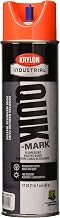 Krylon Upside Down Marking Paint Alert Fluorescent Red/Orange Solvent Base (Pack of 12)