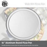 American Metalcraft 1 / 16-Inch / Silver Pizza Pans