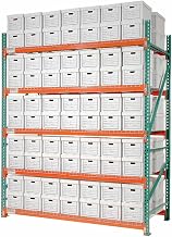 Global Industrial Record Storage Rack Starter Letter Legal 120"W x 42"D x 120"H