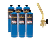 Bernzomatic No Size / UL2317 Torch + 6 Bottles Propane / Copper Propane Torches