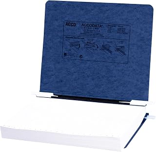 ACCO Brands ACCO Pressboard Hanging Data Binder, 8.5 x 11 Unburst Sheets, Dark Blue (54123)