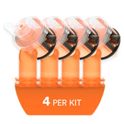 Accuspray Atomizing Head by 3M – 4 Count (Pack of 1), Plastic, Orange, Model 16612