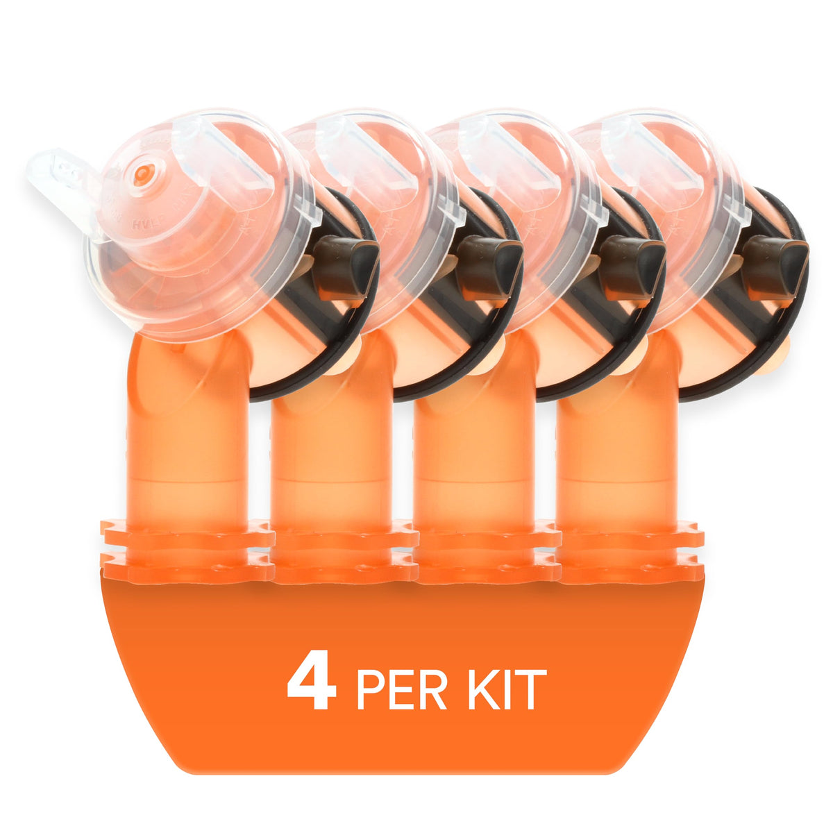 Accuspray Atomizing Head by 3M – 4 Count (Pack of 1), Plastic, Orange, Model 16612