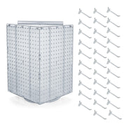 Azar Displays Pegboard + Hooks / Clear / 14 inches Pegboard Hooks