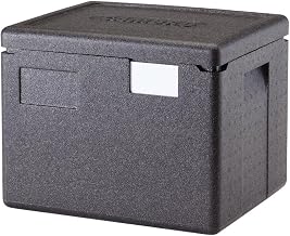 Cambro Cam GoBox Black Plastic Top Loading Half Pan Carrier - 15 2/5"L x 13"W x 12 2/5"H