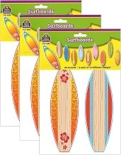 Teacher Created Resources® Surfboards Accents, 30 Per Pack, 3 Packs