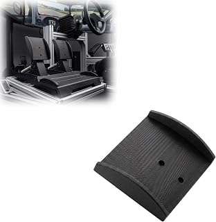 Curved Wide Racing Pedal Extension Compatible with Fanatec CSL | Expanded Pedal Surface for Sim Racing Setup, Comfortable Foot Positioning and Enhanced Driving Feel