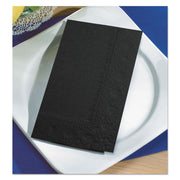 Hoffmaster 180513 Dinner Napkin – Regal Embossed Border, 2 Ply, 1/8 Fold, 15" x 17" Unfolded (4.25" x 7.5" Folded), (Case of 1,000) , Black