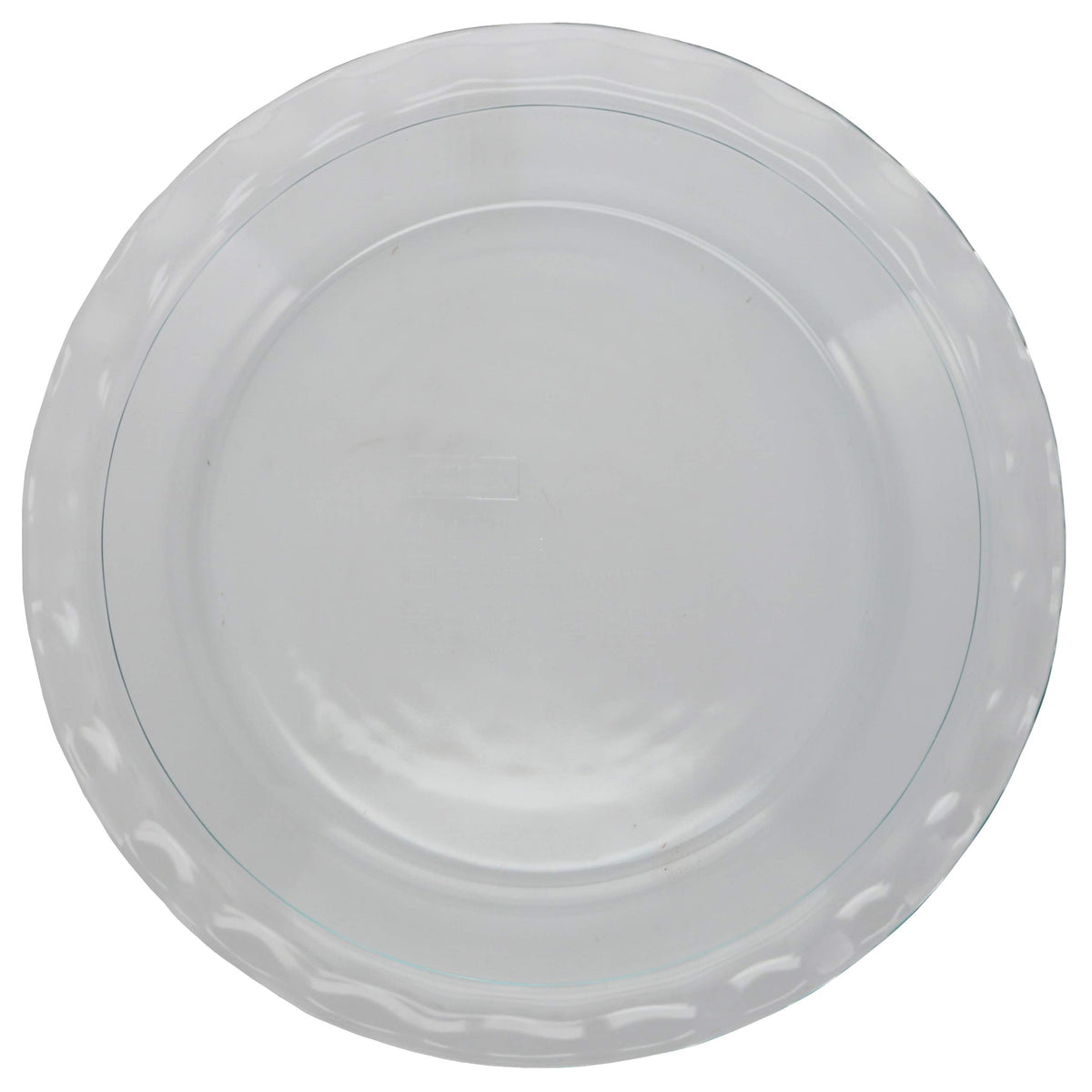 Pyrex Glass Pie Plates, Fluted Rim, Clear, Pack of 2