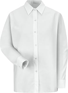 Red Kap Women's Women's Long Sleeve Specialized Pocketless Work Shirt