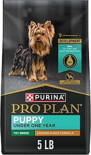 Purina Pro Plan Toy Breed Dry Puppy Food, Chicken & Rice, 5 lb Bag