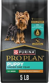 Purina Pro Plan Toy Breed Dry Puppy Food, Chicken & Rice, 5 lb Bag