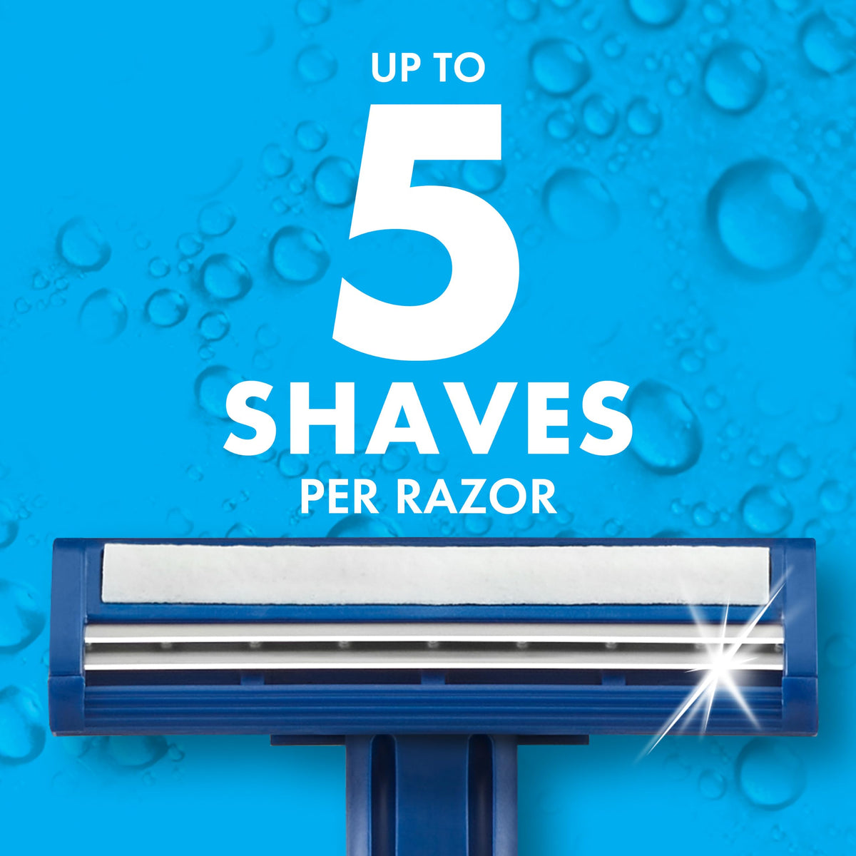 Gillette 18 Count (Pack of 1) / 18 Razors / BLUE Disposable Razors