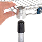 Chrome Wire Dunnage Rack by Nexel – Wire, Silver, Model P1424C