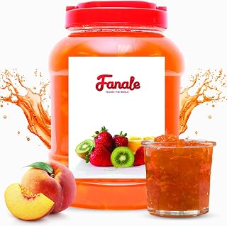 Fanale Premium Flavoring Jam for Bubble Tea | Peach Flavor Fruit Jam | for Boba Tea, Smoothie Paste, Slushes, Desserts | 9 pound | JAM006