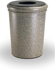 Commercial Zone 50 Gallon Waste Container, Concrete, Riverstone