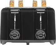 Proctor Silex 4 Slice Toaster with Extra Wide Slots For Bagels | Browning Control With 7 Shades | Auto Shutoff | Toast Boost | Slide-Out Crumb Tray | Cancel Button | White | 24215G