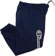 Champion Retro Men's Big and Tall Retro Script Logo Sweatpant, Navy, XX-Large Tall