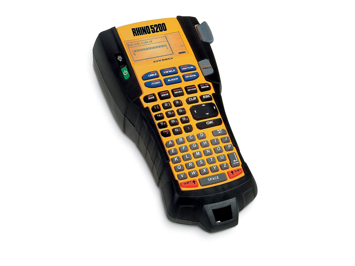 Rhino Industrial Label Maker Kit by DYMO – Black/Yellow, Model 5200