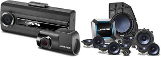 Alpine PSS-TSLA-21Y - 13-Speaker Complete Sound System Upgrade Compatible with 20-21 Tesla Model Y & DVR-C310R Dash Cam Bundle