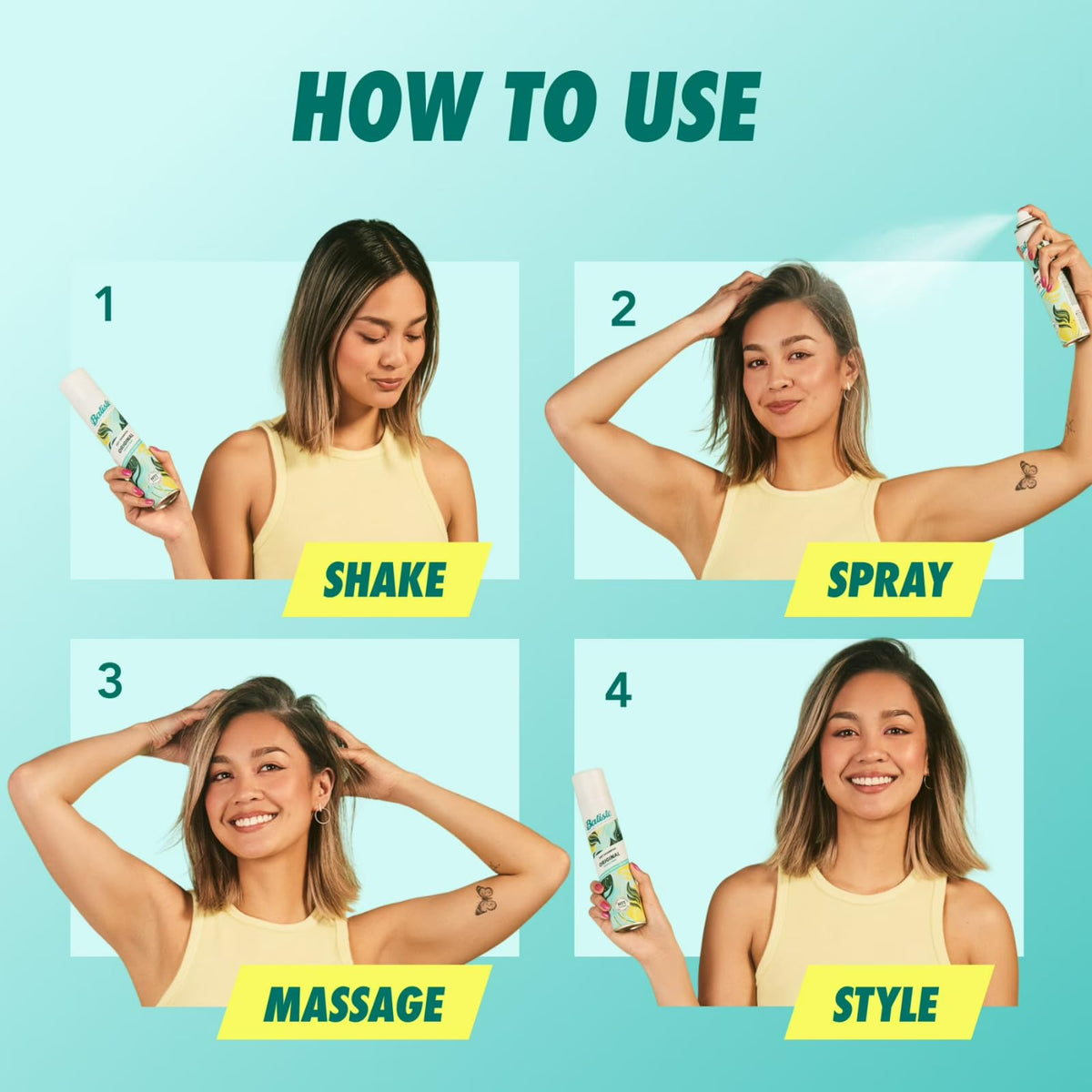 Batiste 3.81 (Pack of 6) / Clear / 6 Dry Shampoos