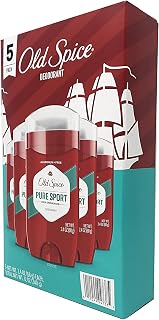 Old Spice Mens Pure Sport High Endurance 5 Pack Deoderant Sticks, (2.4 oz each)