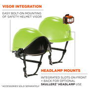 Skullerz 8976 Type 2 Safety Helmet by Ergodyne – Polycarbonate (PC), Lime, Model 60360