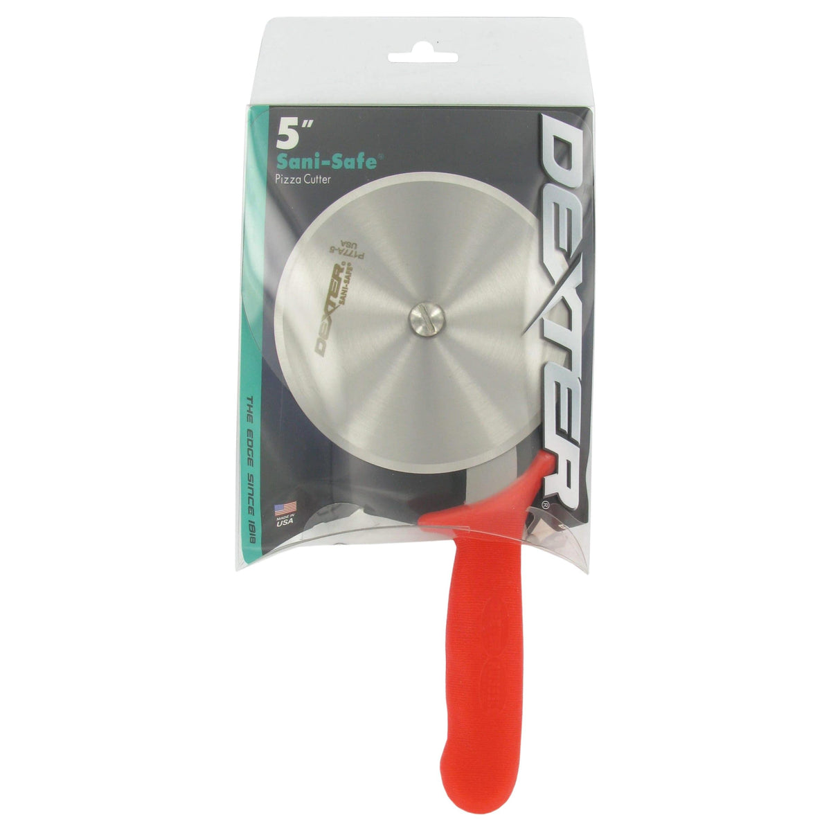 Dexter Russell Red Handle 5" Pizza Cutter by Sani-Safe – Model P177A-5PCP-R
