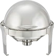 Thunder Group Capacity Chafer with Brass Plated Handle, 6-Quart