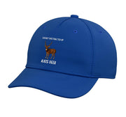 Chital Easily Distracted by Axis Deer Adjustable Printed Baseball Hat by Chital Axis Deer Lovers Shop – Cotton, Royal Blue