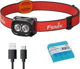 Fenix HL18R-T V2.0 800 Lumen Trail Running Headlamp, USB-C Rechargeable, White and Warm White Lights, Red Lights, Compatible with 3X AAA Batteries, (Black)