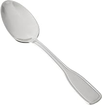 Winco 7" Oxford Stainless Steel Teaspoon, Extra Heavyweight (Set of 12) | Dishwasher safe, Oxford pattern handle, Restaurant service, Great for Tea or Coffee Service, Desserts and Table Service
