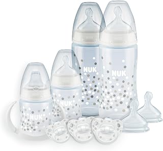 NUK Smooth Flow Anti-Colic Bottle Newborn Gift Set, 0+ Months