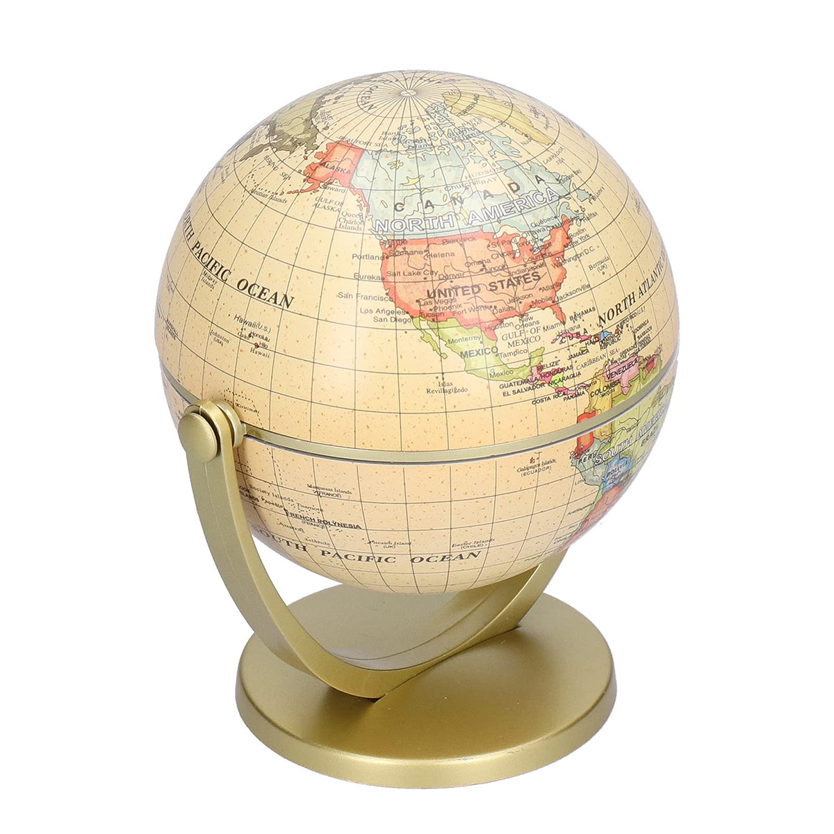 English Edition Mini Rotating World Map Globe for Exploring Earth Geography Sturdy Base Educational Tool by YUEHISY – #711, Model YUEHISYznt5g9yfj8