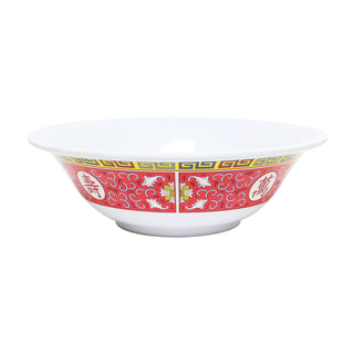 Longevity melamine dinnerware collection 34 oz by Thunder Group – 34.0 ounces, Melamine, White Red Yellow, Model 5108TR